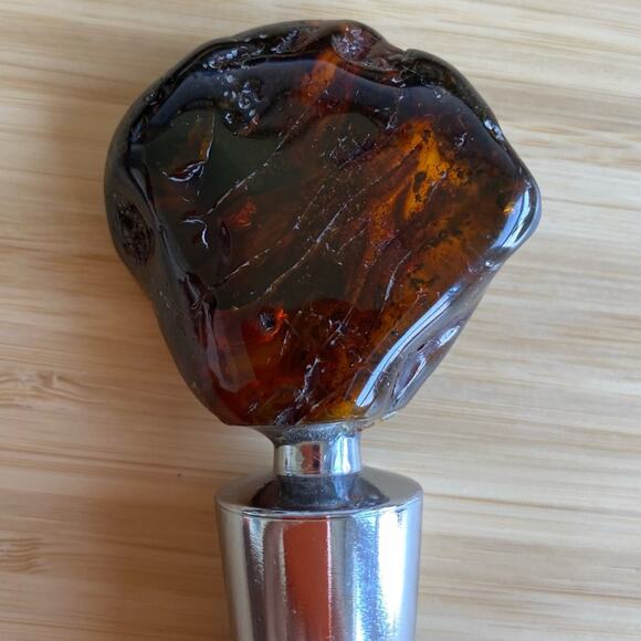 Genuine Baltic Amber Bottle Stopper - Picture 2 of 5